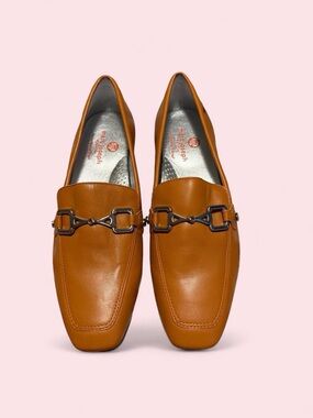 Marc Joseph Cognac Leather Bit Loafers